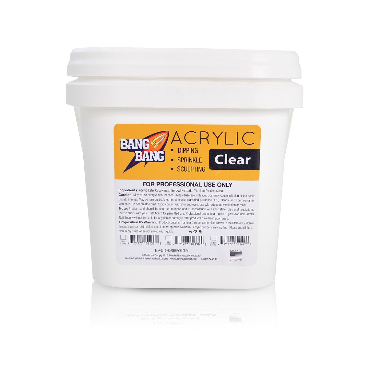 BangBang Acrylic Powder Clear - 10 lbs