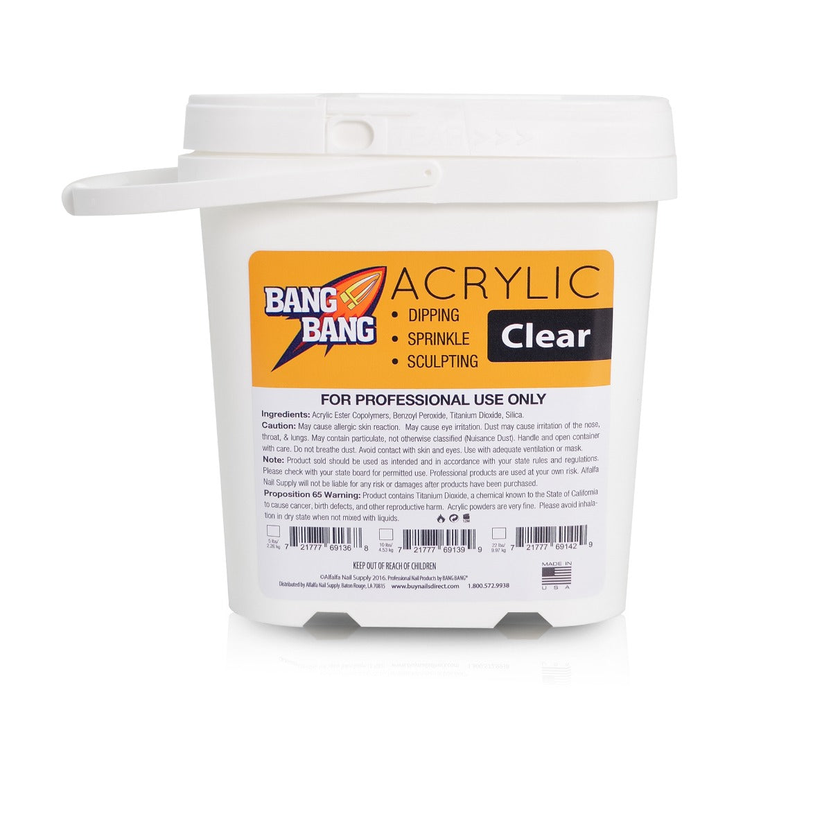 BangBang Acrylic Powder Clear - 5 lbs