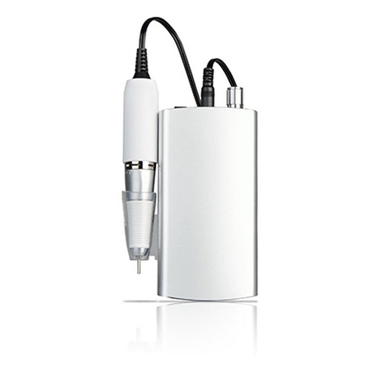 Portable Drill-Cordless & Rechargeable w/Holder - Silver