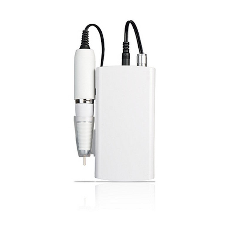 Portable Drill-Cordless & Rechargeable w/Holder - White