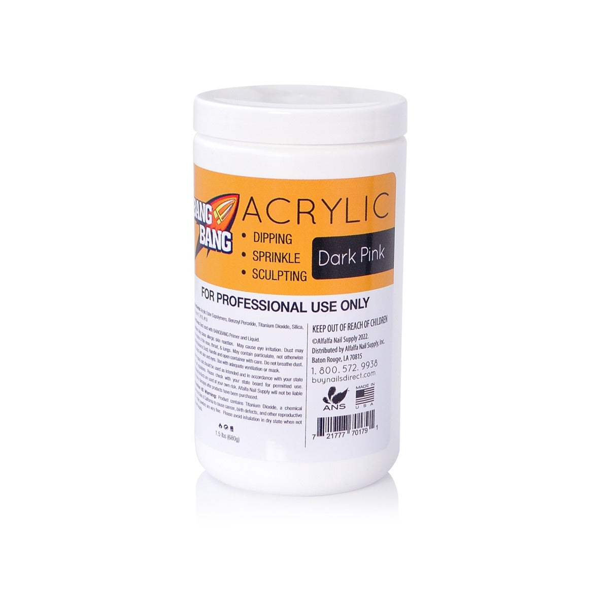 BangBang Acrylic Powder Dark Pink - 1.5 lbs