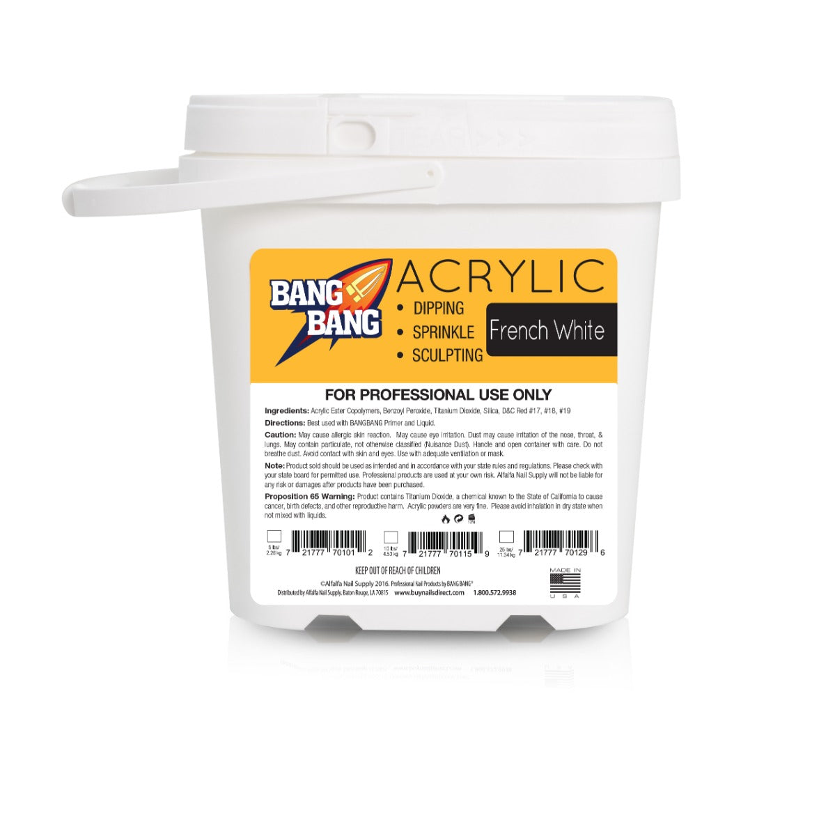 BangBang Acrylic Powder French White - 5 lbs