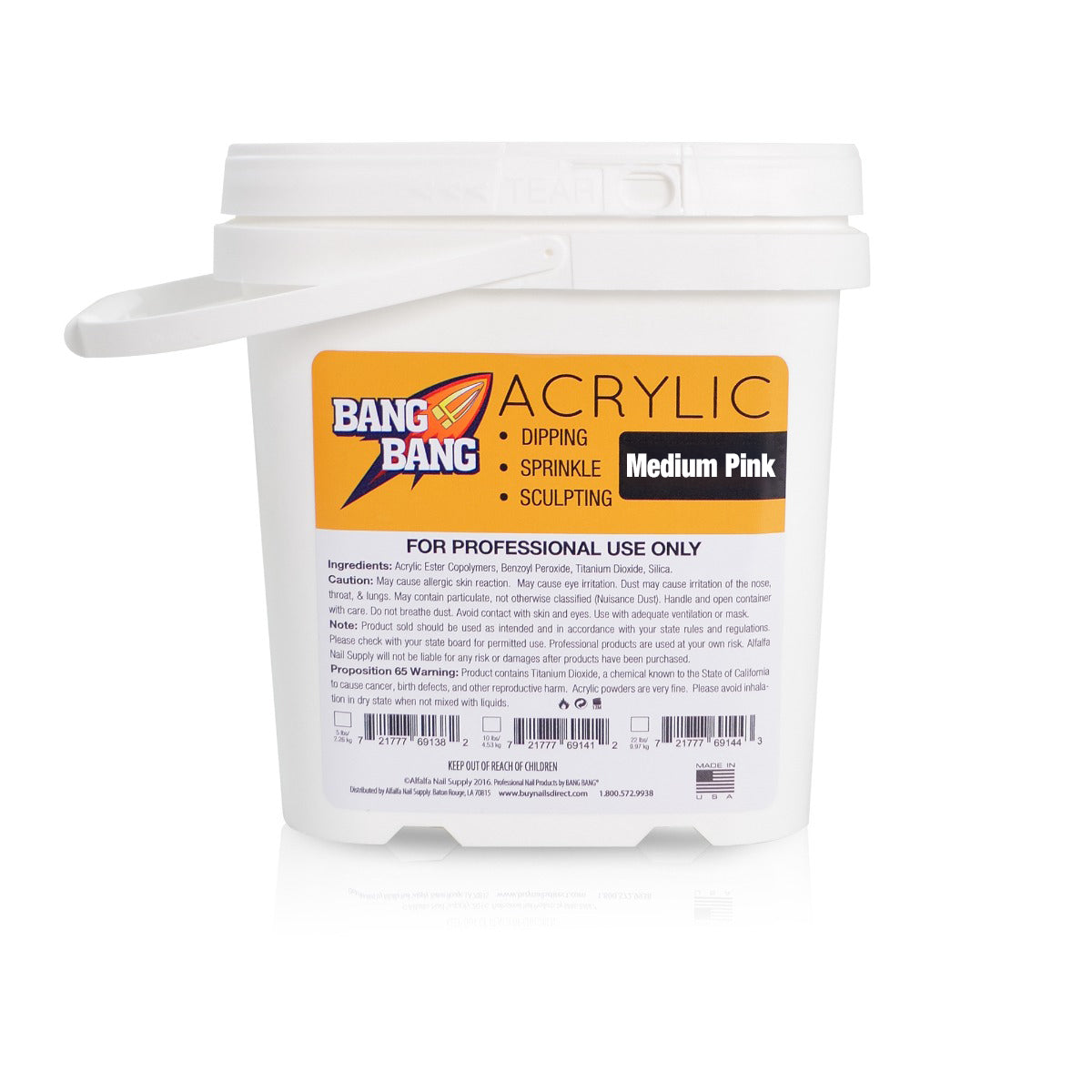 BangBang Acrylic Powder Medium Pink - 5 lbs