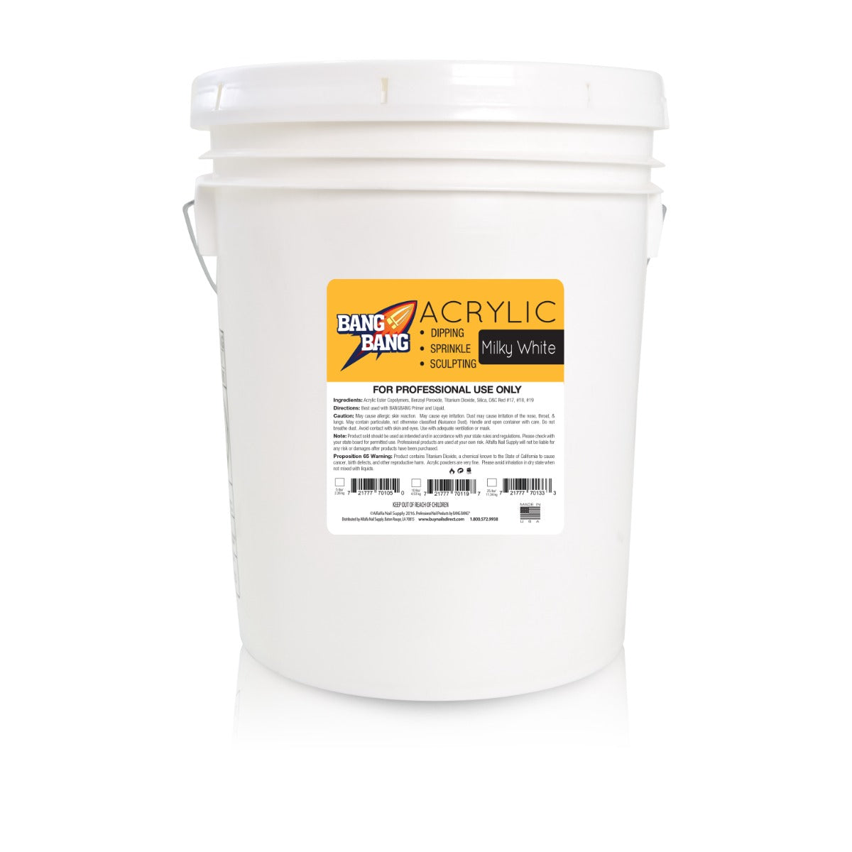 BangBang Acrylic Powder Milky White - 25 lbs