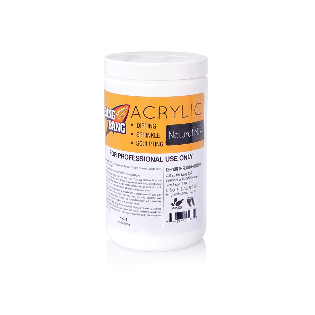 BangBang Acrylic Powder Natural Mix - 1.5 lbs