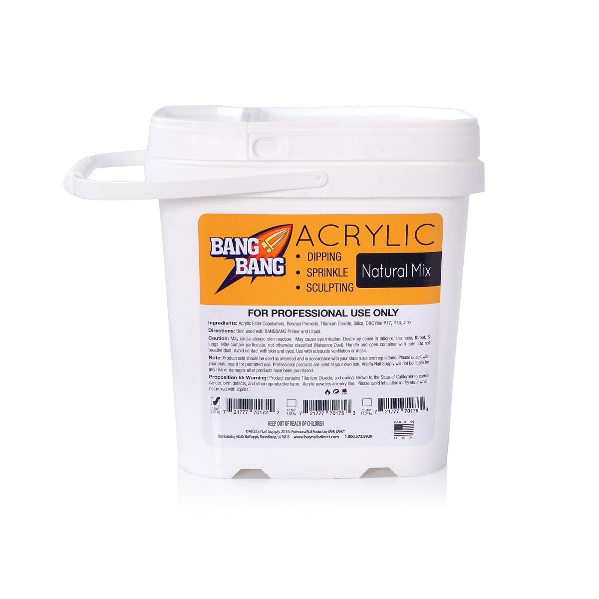 BangBang Acrylic Powder Natural Mix - 5 lbs