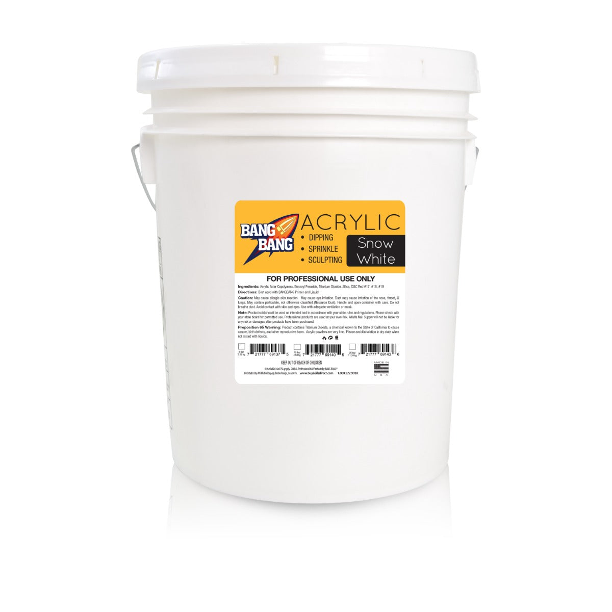 BangBang Acrylic Powder Snow White - 25 lbs