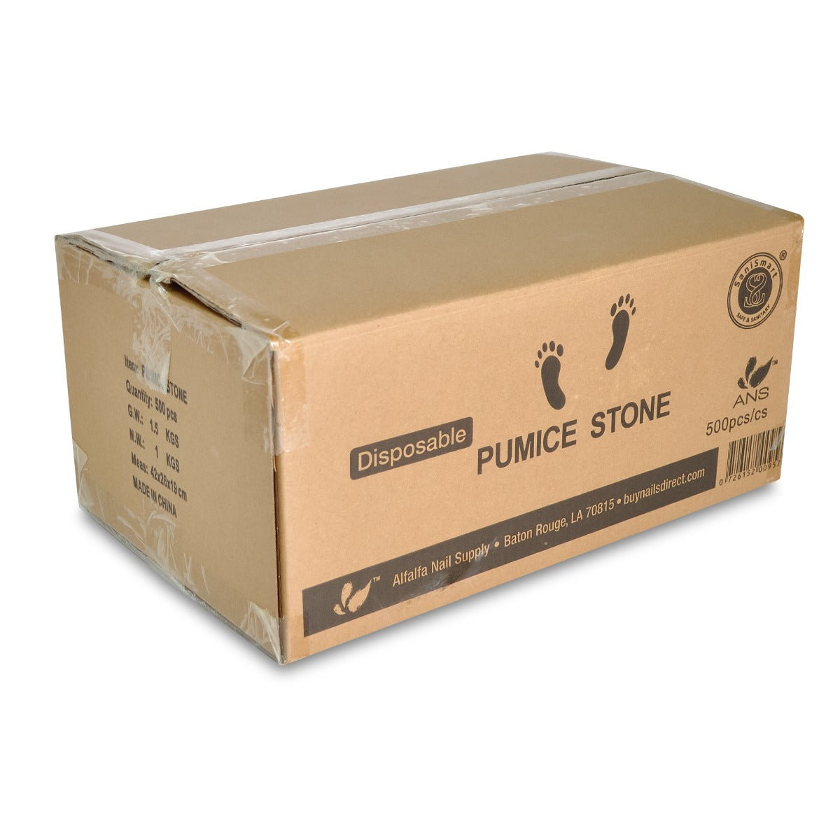 ANS Disposable Mini Pumice Stone White 500 ct