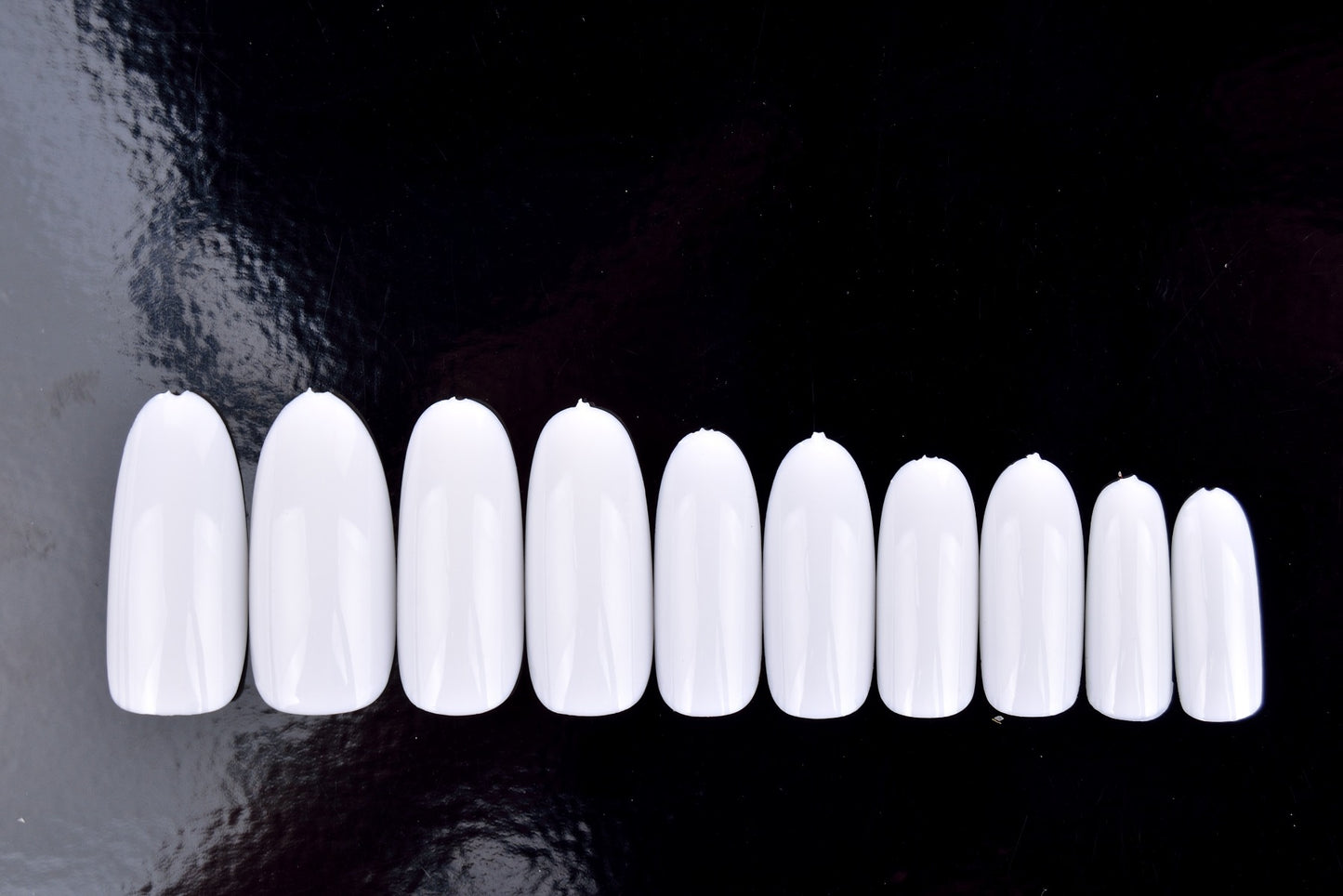 ANS Almond Tip - White - #00-09 - 500pcs