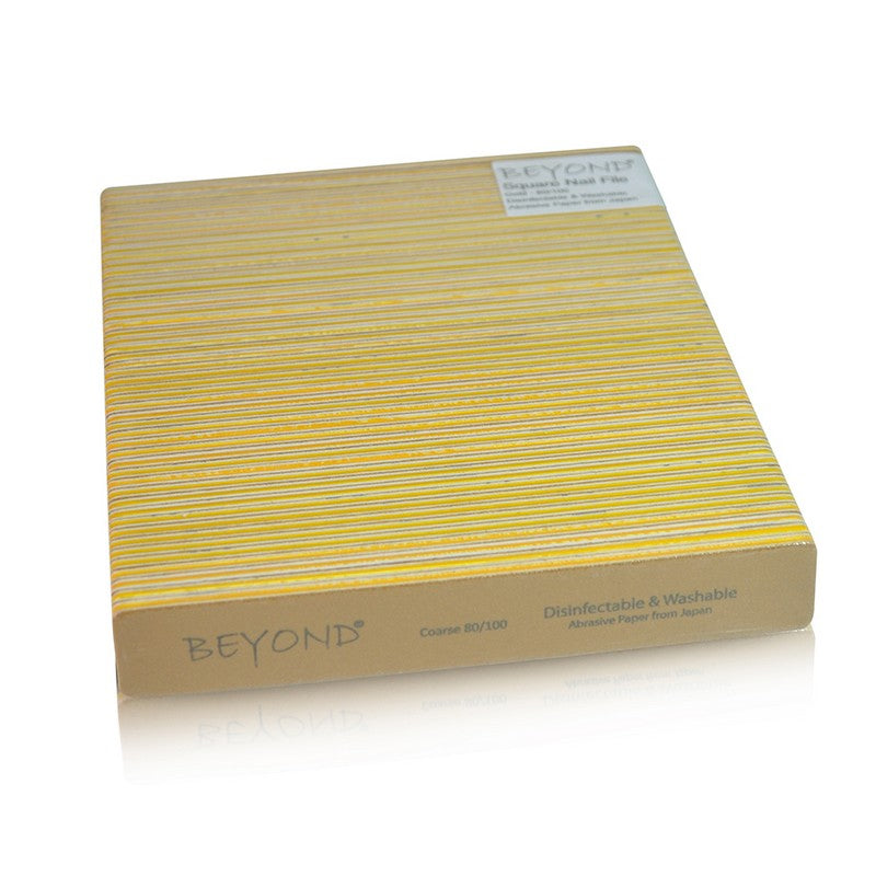 Beyond Gold File Square 80/100 -  Disinfectable & Washable