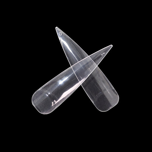 ANS Long Stiletto Half Cover - Clear - #00 - 09 - 500pcs
