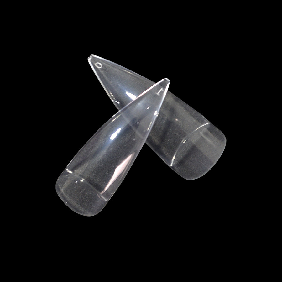 ANS Half Cover Stiletto - Clear - #00 - 09 - 500pcs