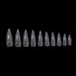 ANS Half Cover Stiletto - Clear - #00 - 09 - 500pcs