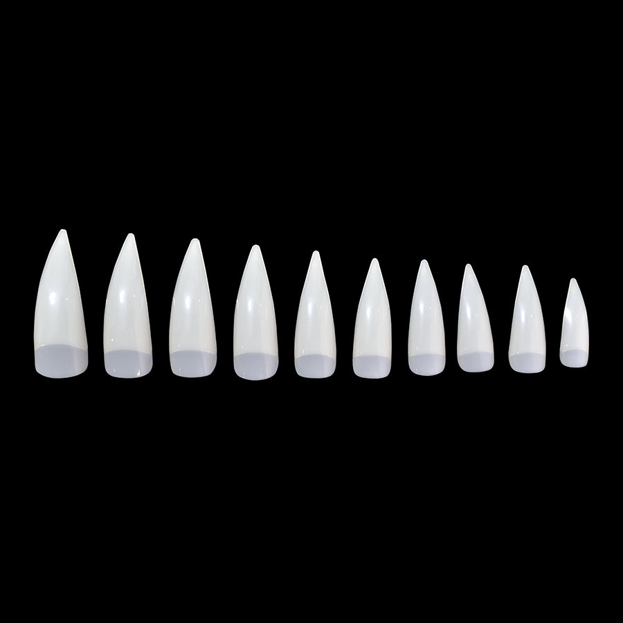 ANS Half Cover Stiletto - Natural - #00 - 09 - 500pcs