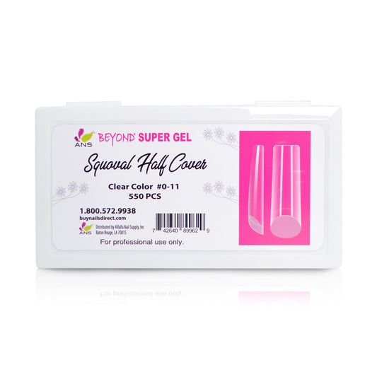 Beyond Super Gel Squoval Half Cover - #00 -11 - 550pcs