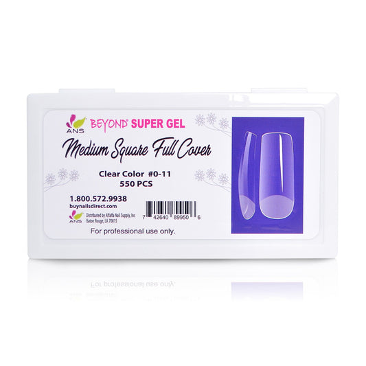 Beyond Super Gel Medium Square Full Cover - #00 -11 - 550pcs